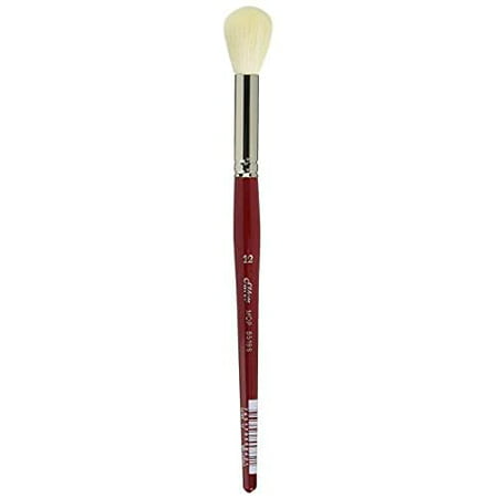 Size 12 Silver Brush 5518S-12 Silver Mop Short Handle Blender Brush White Round